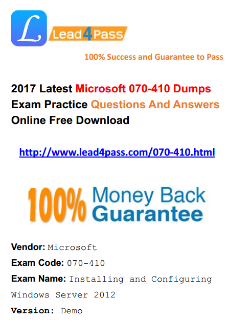 070-410 dumps