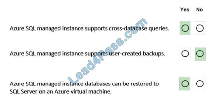 leads4pass dp-900 practice test q2-1