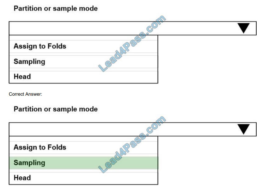 leads4pass dp-100 practice test q8